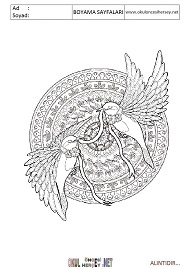 Mandala boyama sayfaları